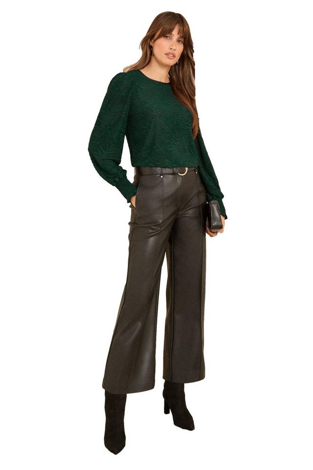 Love & Roses Langarmbluse Love & Roses Strukturiertes Langarmshirt (1-tlg) von Love & Roses