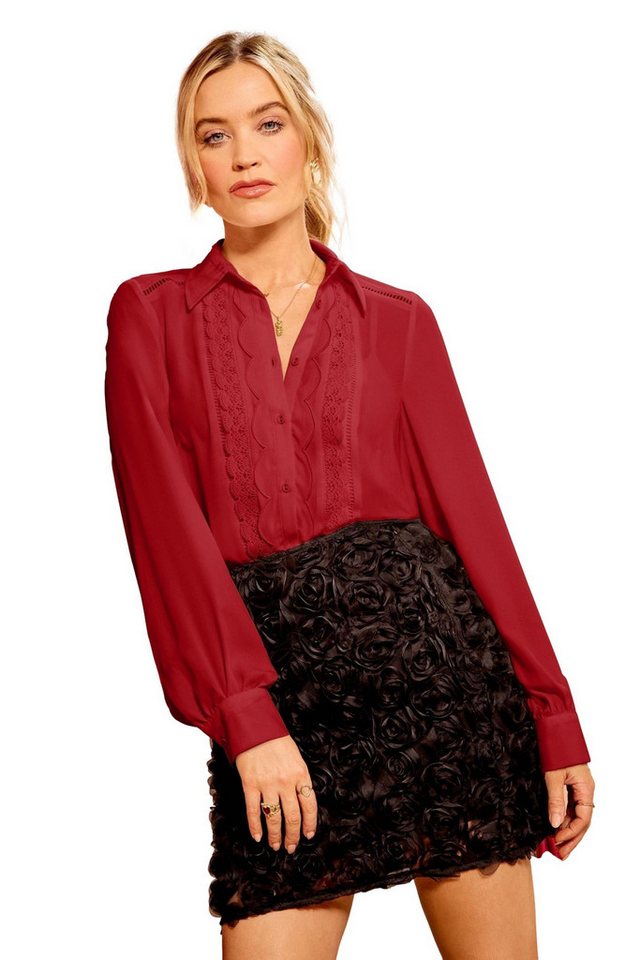 Love & Roses Langarmhemd Love & Roses Durchgeknöpftes Langarmhemd, Petite (1-tlg) von Love & Roses