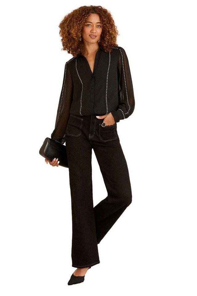 Love & Roses Langarmhemd Love & Roses Durchgeknöpftes Langarmhemd, Petite (1-tlg) von Love & Roses