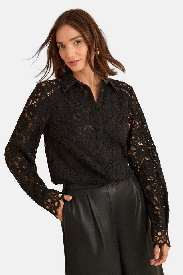 Love & Roses Langarmhemd Love & Roses Langärmeliges Spitzen-Shirt (1-tlg) von Love & Roses