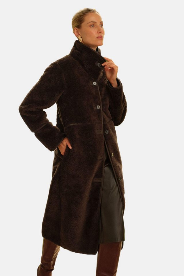 Love & Roses Langmantel Love & Roses Shearling-Mantel, Petite (1-tlg) von Love & Roses