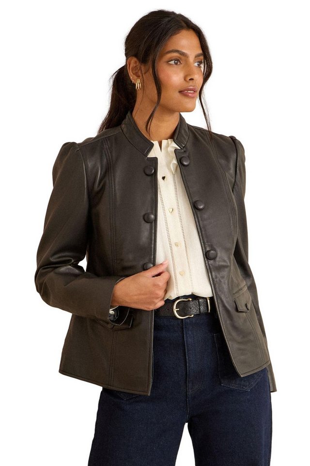 Love & Roses Lederjacke Love & Roses Spielmannszug-Jacke aus Leder (1-St) von Love & Roses