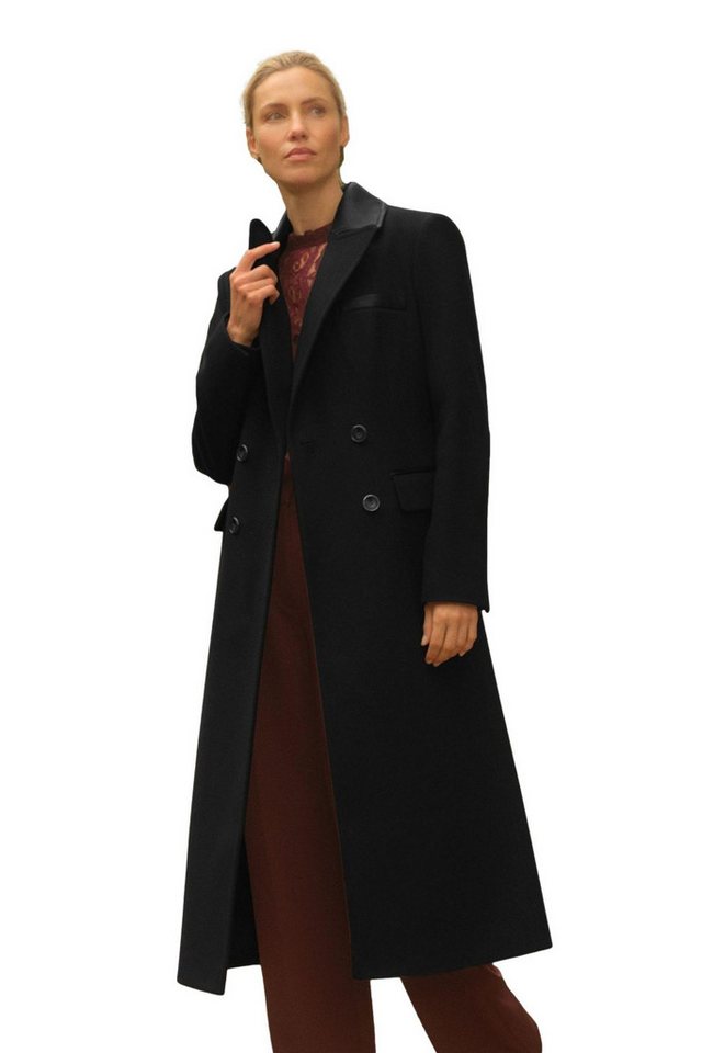 Love & Roses Ledermantel Love & Roses doppelreihiger Mantel, Petite (1-tlg) von Love & Roses