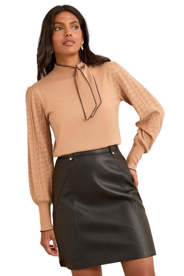 Love & Roses Lederrock Love & Roses Minirock aus Kunstleder, Petite (1-tlg) von Love & Roses