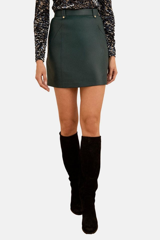 Love & Roses Lederrock Love & Roses Minirock aus Kunstleder, Regular (1-tlg) von Love & Roses