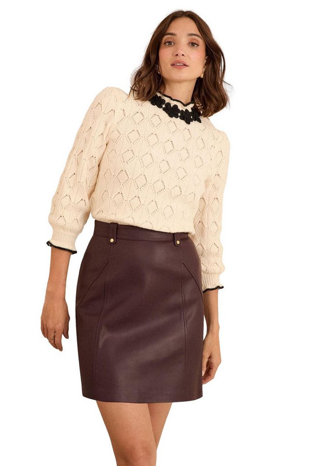 Love & Roses Lederrock Love & Roses Minirock aus Kunstleder, Regular (1-tlg) von Love & Roses