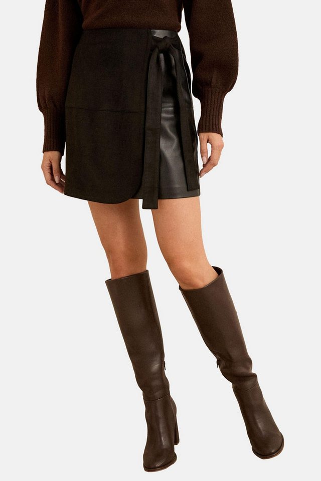 Love & Roses Lederrock Love & Roses Minirock aus Kunstleder (1-tlg) von Love & Roses