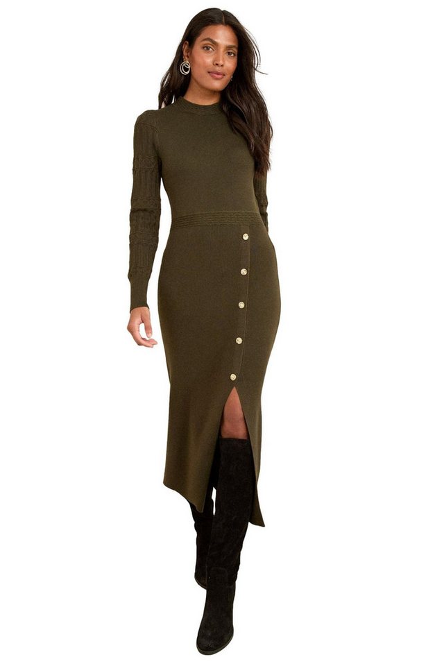 Love & Roses Midikleid Love & Roses Langärmliges Strickkleid in Midilänge (1-tlg) von Love & Roses