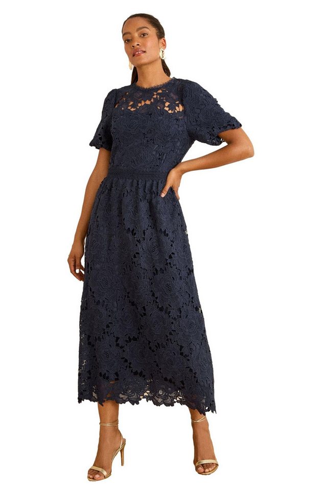 Love & Roses Midikleid Love & Roses Midikleid aus Spitze, Regular (1-tlg) von Love & Roses