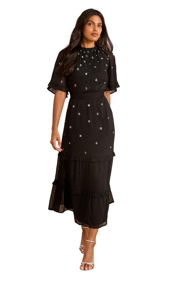 Love & Roses Midikleid Love & Roses Midikleid mit Flügelärmeln (1-tlg) von Love & Roses