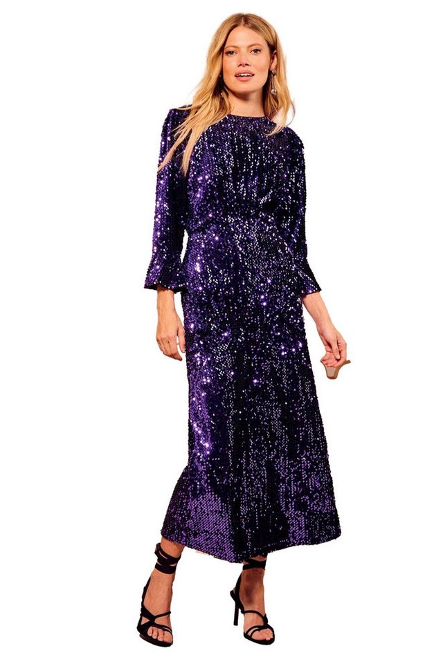 Love & Roses Midikleid Love & Roses Midikleid mit Pailletten (1-tlg) von Love & Roses