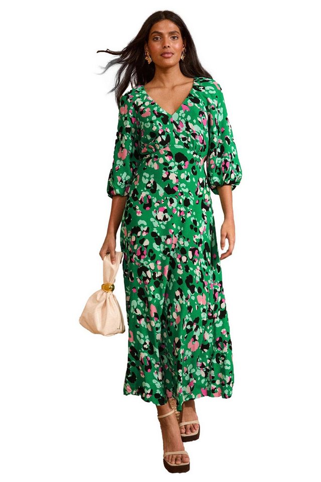 Love & Roses Midikleid Love & Roses Midikleid mit Puffärmeln, Regular (1-tlg) von Love & Roses