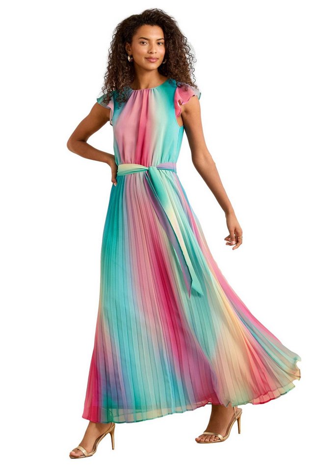 Love & Roses Midikleid Love & Roses Midikleid mit Rüschenbesatz (1-tlg) von Love & Roses