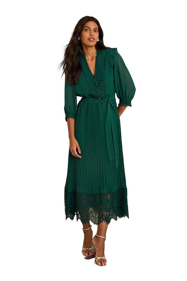 Love & Roses Midikleid Love & Roses Plissiertes Midikleid, Regular (1-tlg) von Love & Roses