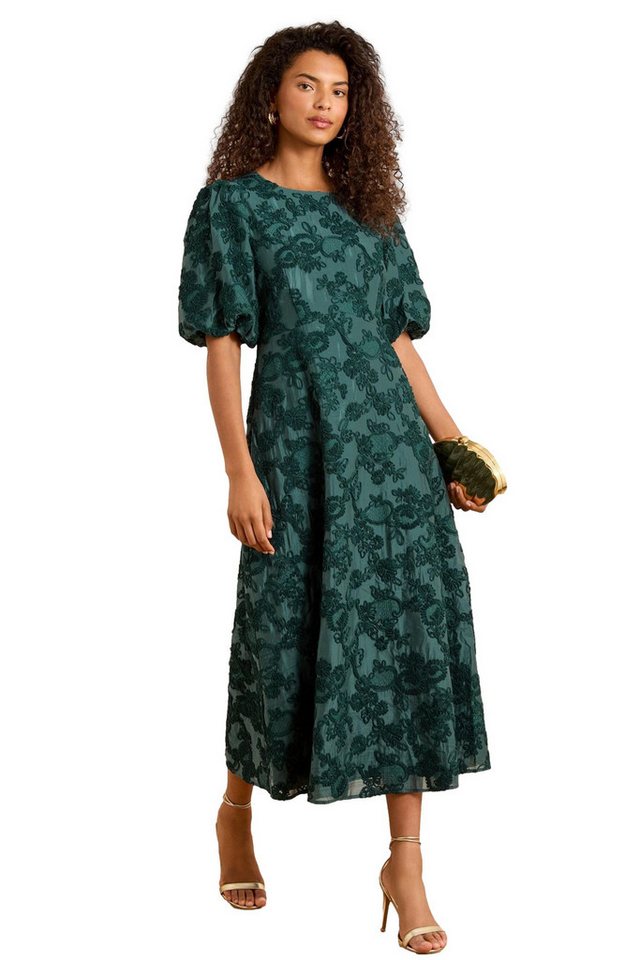 Love & Roses Midikleid Love & Roses Strukturiertes Midikleid, Petite (1-tlg) von Love & Roses