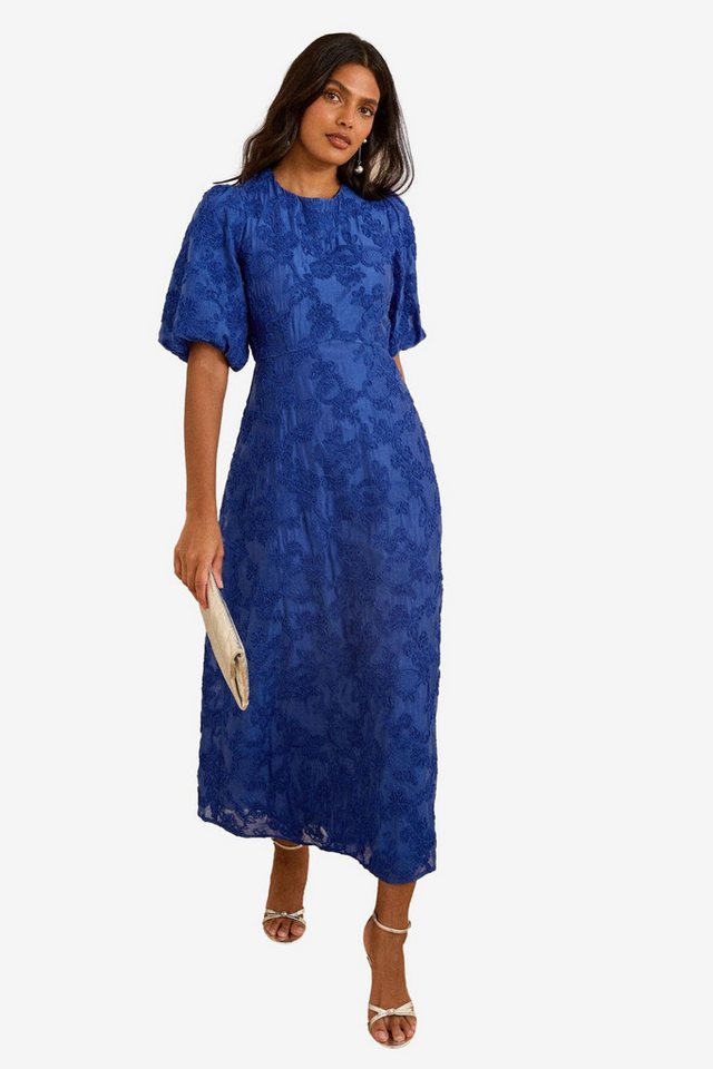 Love & Roses Midikleid Love & Roses Strukturiertes Midikleid, Regular (1-tlg) von Love & Roses