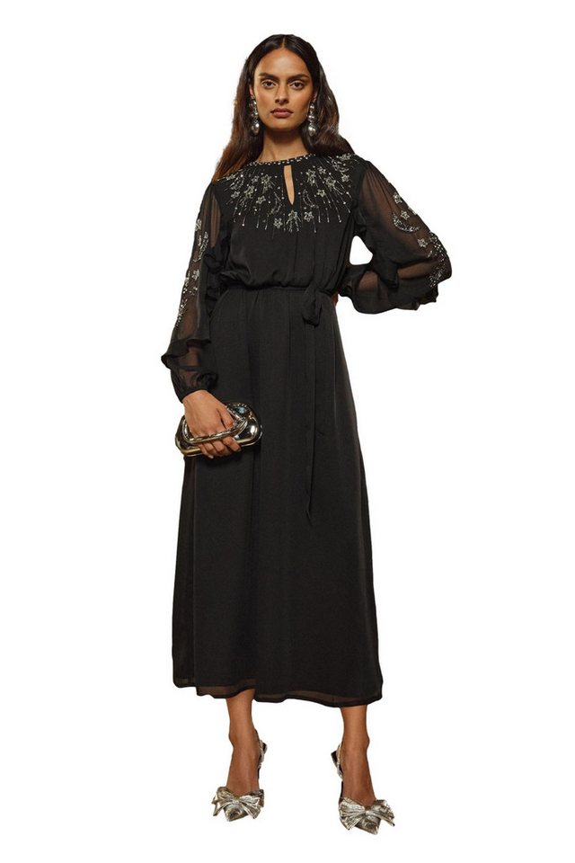 Love & Roses Midikleid Love & Roses verziertes Midikleid, Regular (1-tlg) von Love & Roses