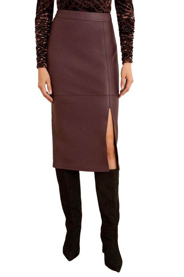 Love & Roses Midirock Love & Roses Midirock aus Kunstleder, Kurzgröße (1-tlg) von Love & Roses