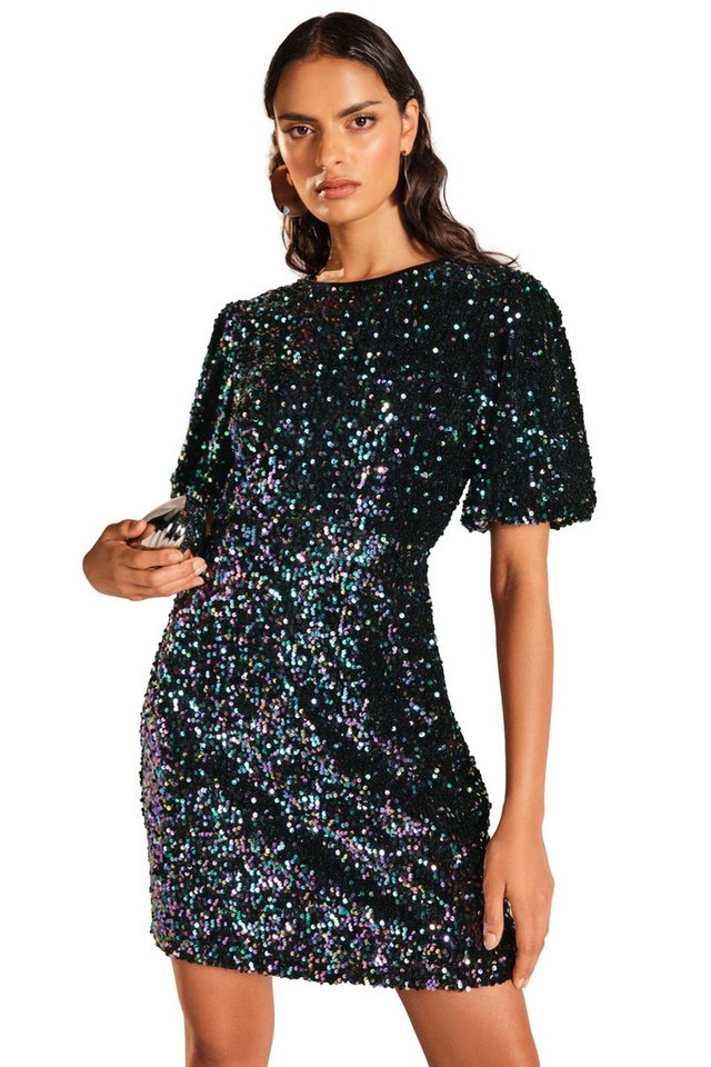 Love & Roses Minikleid Love & Roses Pailletten-Minikleid, Regular (1-tlg) von Love & Roses