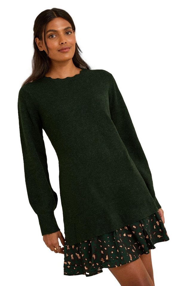 Love & Roses Minikleid Love & Roses Strick-Minikleid mit Webrock, Regular (1-tlg) von Love & Roses