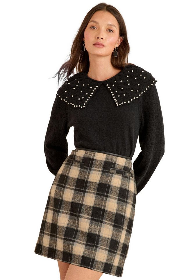 Love & Roses Minirock Love & Roses Angerauter Minirock (1-tlg) von Love & Roses