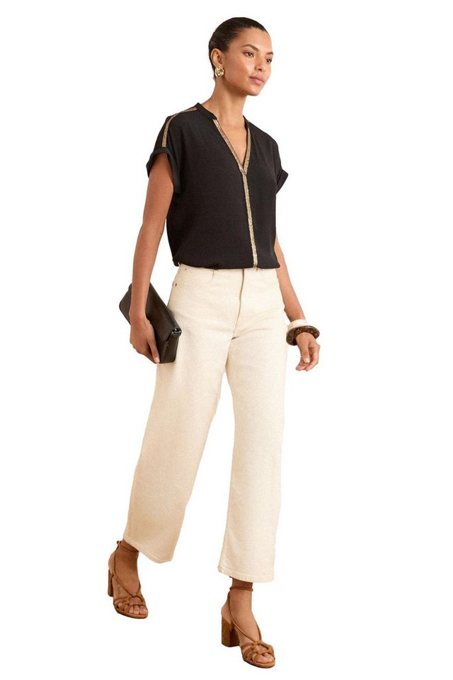 Love & Roses Paillettenshirt Love & Roses Bluse mit Pailletten, Regular (1-tlg) von Love & Roses