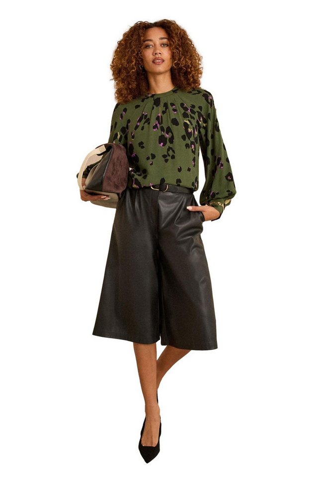 Love & Roses Paillettenshirt Love & Roses Jacquard-Bluse mit Pailletten Regular (1-tlg) von Love & Roses