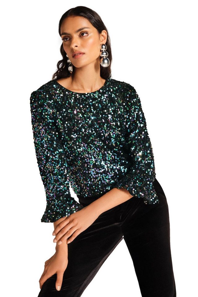 Love & Roses Paillettenshirt Love & Roses Top mit Pailletten, Petite (1-tlg) von Love & Roses