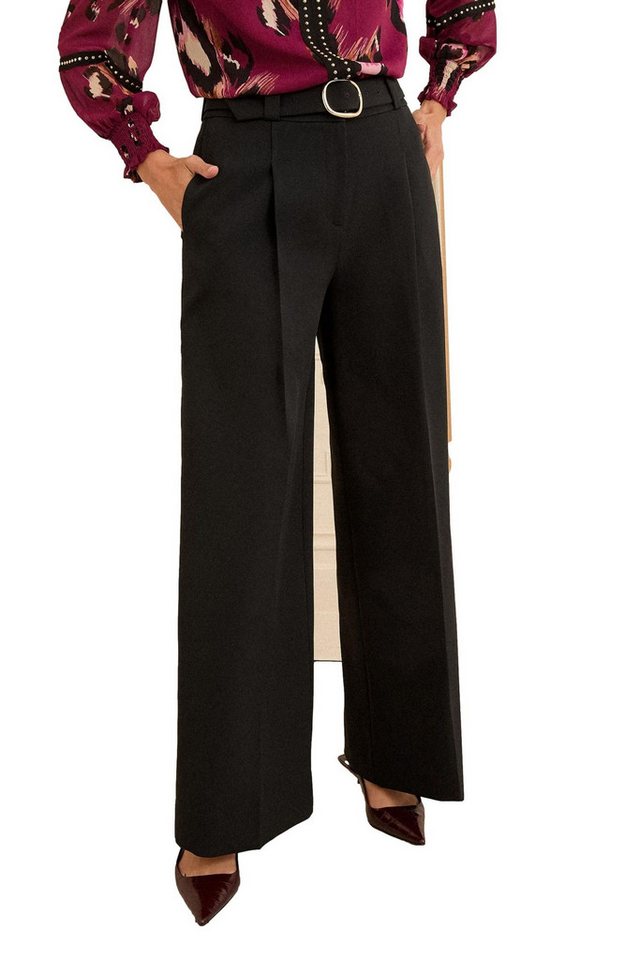 Love & Roses Palazzohose Love & Roses Hose mit weitem Bein und Schnalle (1-tlg) von Love & Roses