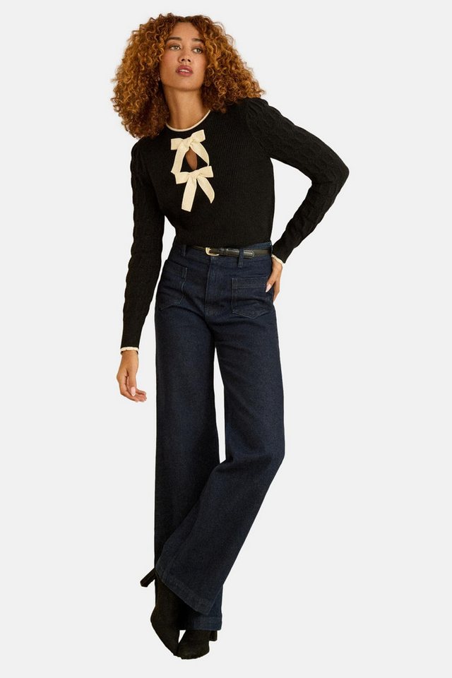 Love & Roses Rundhalspullover Love & Roses Pointelle-Pullover, Regular (1-tlg) von Love & Roses