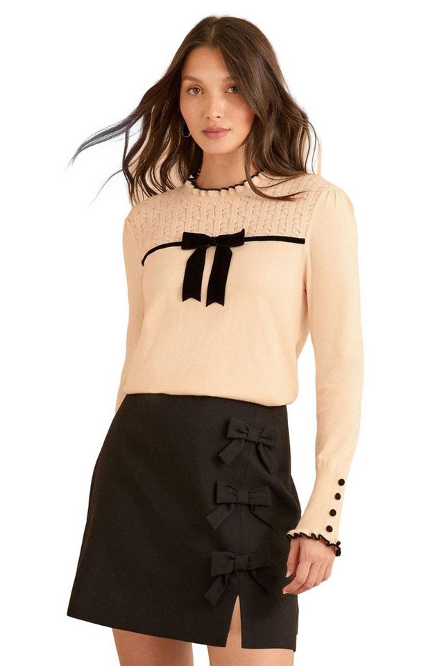 Love & Roses Rundhalspullover Love & Roses Pointelle-Pullover, Regular (1-tlg) von Love & Roses