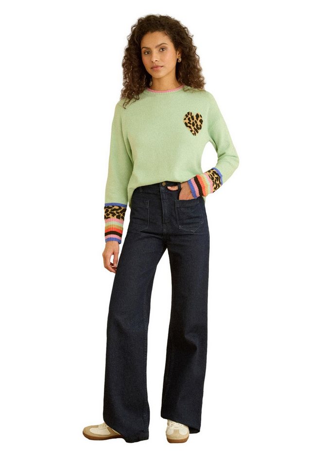 Love & Roses Rundhalspullover Love & Roses Rundhals-Pullover, Regular (1-tlg) von Love & Roses