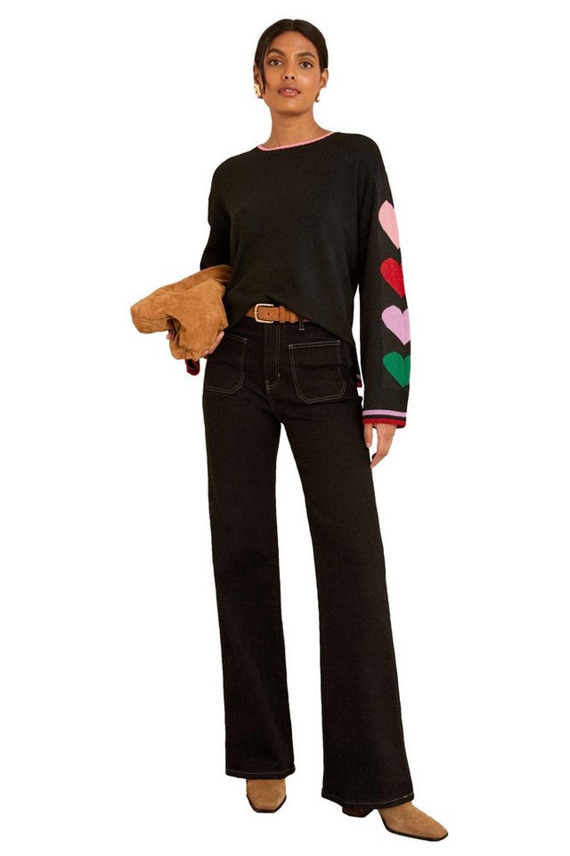 Love & Roses Rundhalspullover Love & Roses Rundhals-Pullover, Regular (1-tlg) von Love & Roses