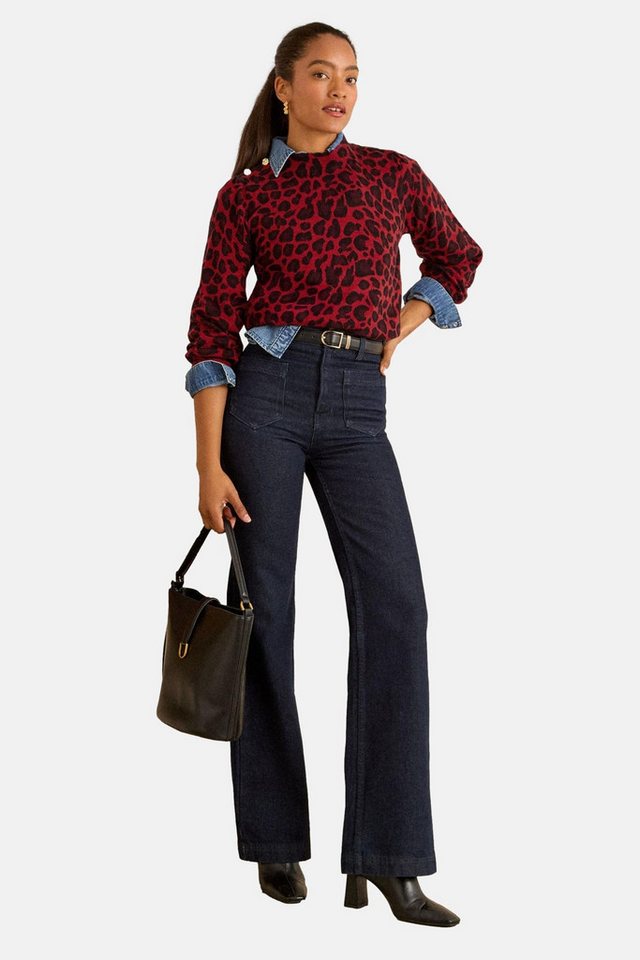 Love & Roses Stehkragenpullover Love & Roses Feinstrickpullover, Regular (1-tlg) von Love & Roses