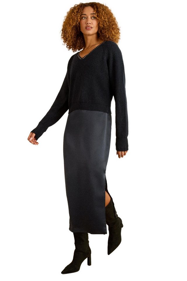 Love & Roses Strickkleid Love & Roses 2-in-1 Strick-Trägerkleid, Regular (2-tlg) von Love & Roses