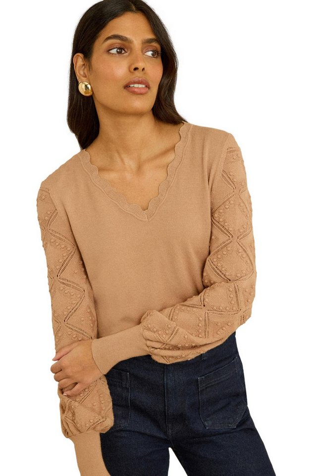 Love & Roses V-Ausschnitt-Pullover Love & Roses Pullover (1-tlg) von Love & Roses