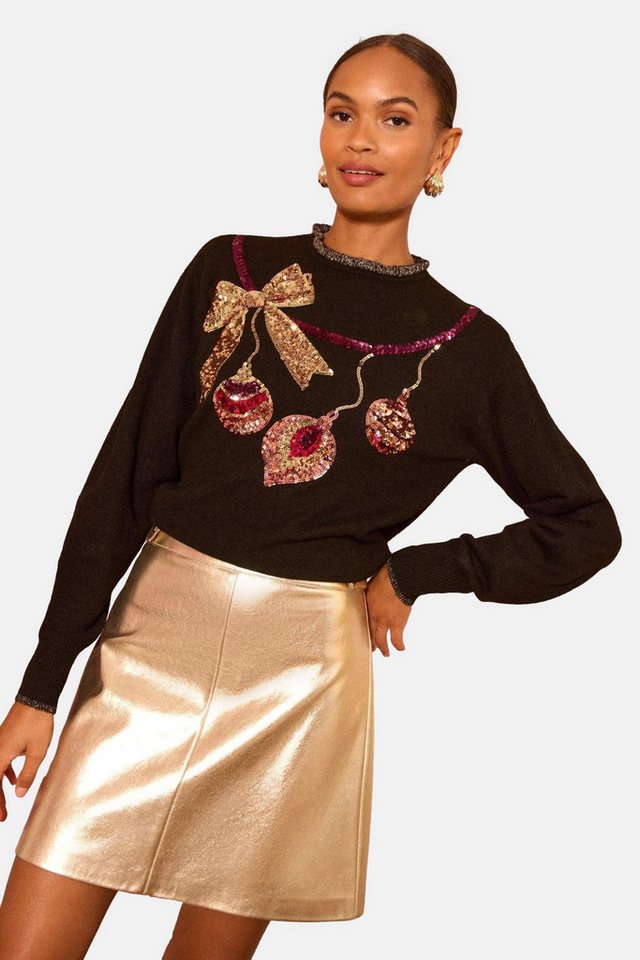 Love & Roses Strickpullover Love & Roses Pullover mit Rüschen, Regular (1-tlg) von Love & Roses