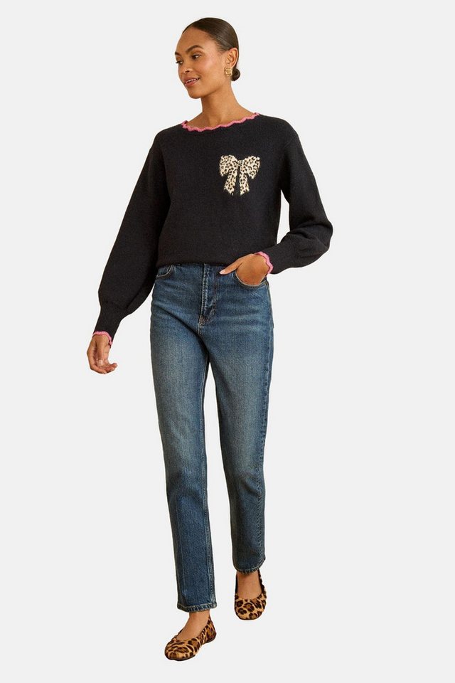 Love & Roses Strickpullover Love & Roses Strickpullover mit Bogenkante Regular (1-tlg) von Love & Roses