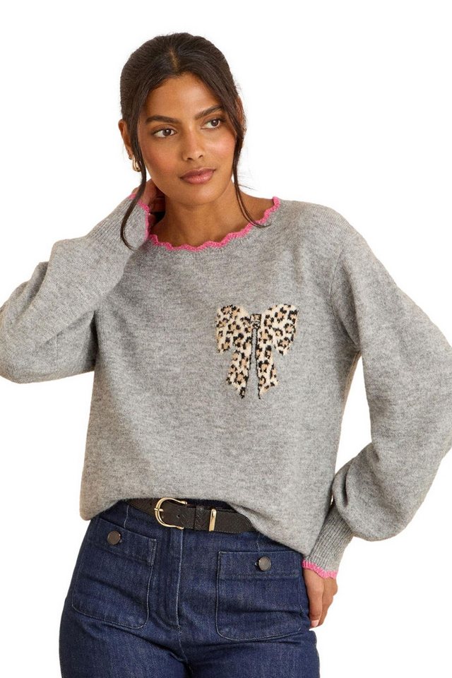 Love & Roses Strickpullover Love & Roses Strickpullover mit Bogenkante Regular (1-tlg) von Love & Roses