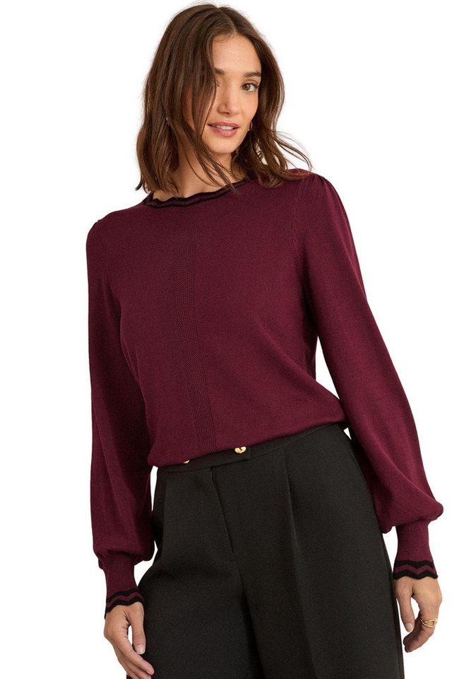 Love & Roses Strickpullover Love & Roses Strickpullover mit Bogenkante Regular (1-tlg) von Love & Roses