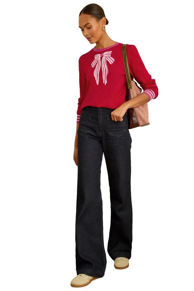 Love & Roses Strickpullover Love & Roses Strickpullover mit Schleife (1-tlg) von Love & Roses