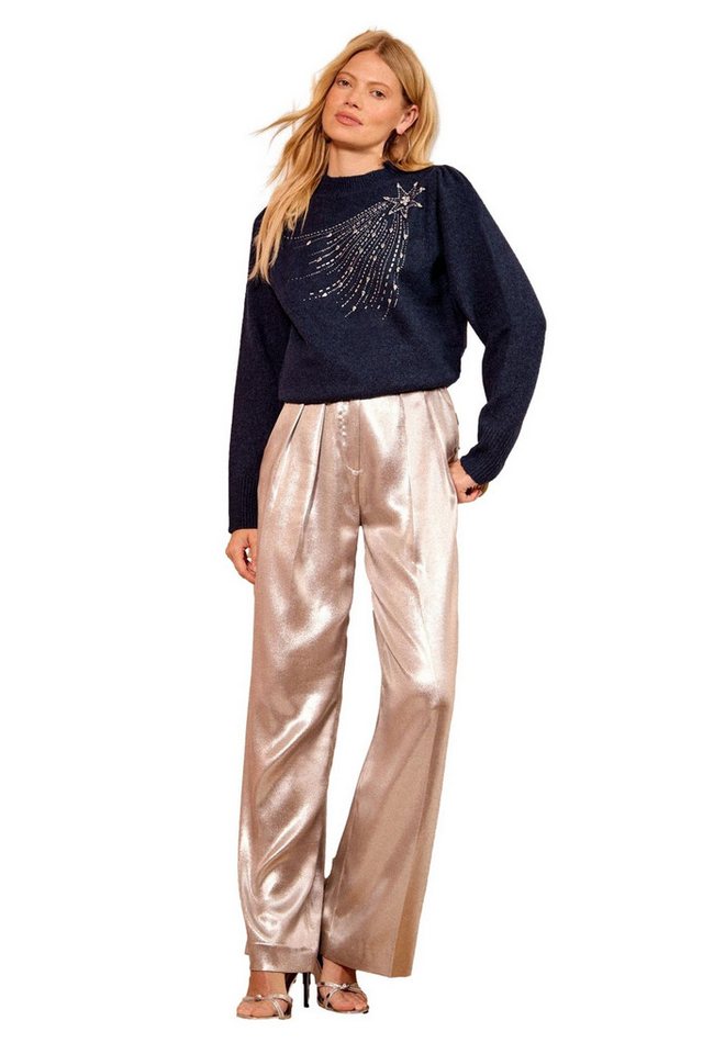 Love & Roses Strickpullover Love & Roses Strickpullover mit Verzierung Regular (1-tlg) von Love & Roses