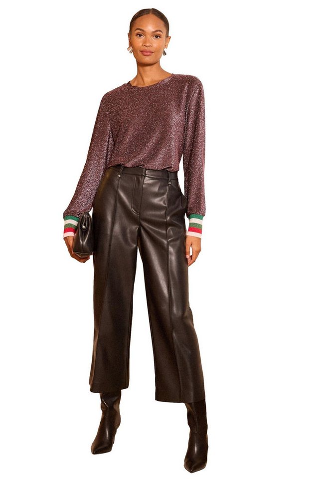 Love & Roses Sweater Love & Roses Oberteil aus Jersey mit Glitzer (1-tlg) von Love & Roses