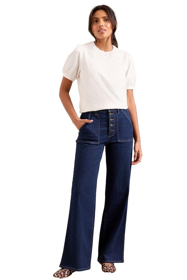 Love & Roses T-Shirt Love & Roses Jersey-T-Shirt mit Spitze, Regular (1-tlg) von Love & Roses