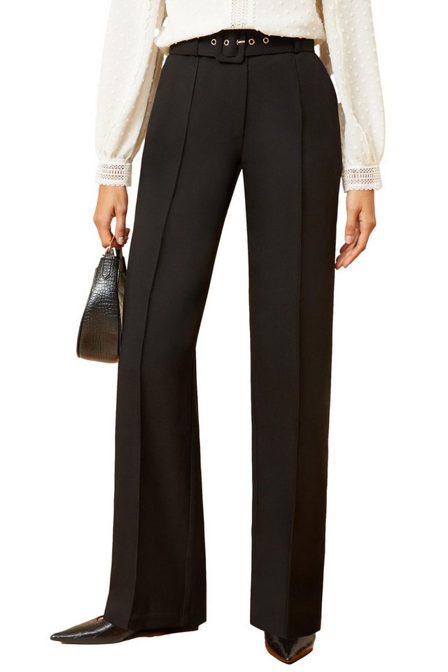 Love & Roses Taillenhose Love & Roses Tailored Fit Hose mit weitem Bein (1-tlg) von Love & Roses