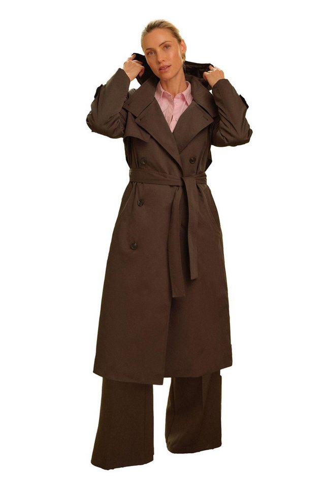 Love & Roses Trenchcoat Love & Roses Trenchcoat mit Kapuze, Regular (1-tlg) von Love & Roses