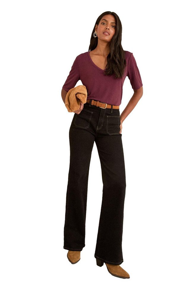 Love & Roses V-Shirt Love & Roses T-Shirt aus Premium-Jersey (1-tlg) von Love & Roses