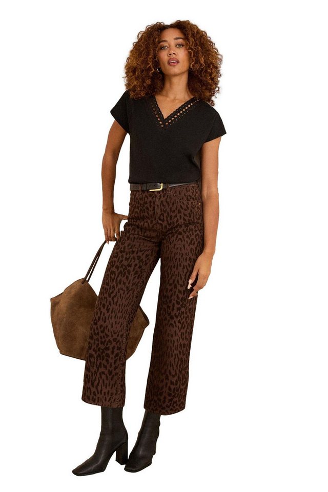 Love & Roses V-Shirt Love & Roses T-Shirt mit Spitze, Regular (1-tlg) von Love & Roses