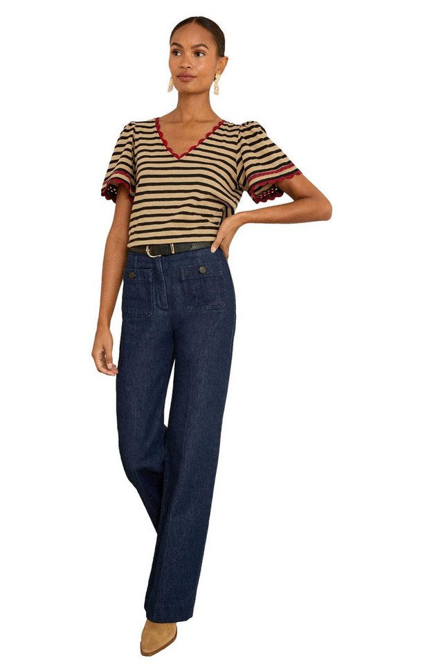 Love & Roses V-Shirt Love & Roses T-Shirt mit V-Ausschnitt, Regular (1-tlg) von Love & Roses