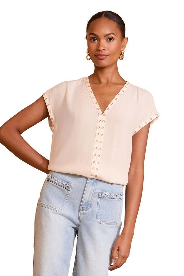 Love & Roses V-Shirt Love & Roses Top mit V-Ausschnitt, Regular (1-tlg) von Love & Roses